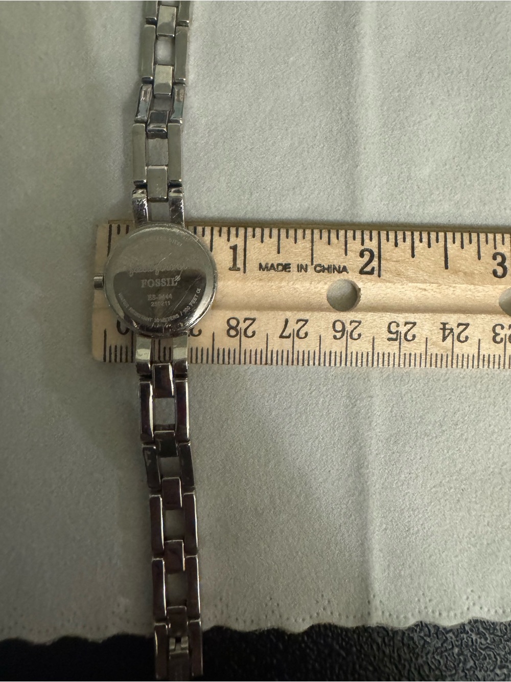 Fossil Silver-Tone Bracelet Watch with Blue Dial - Picture 5 of 16